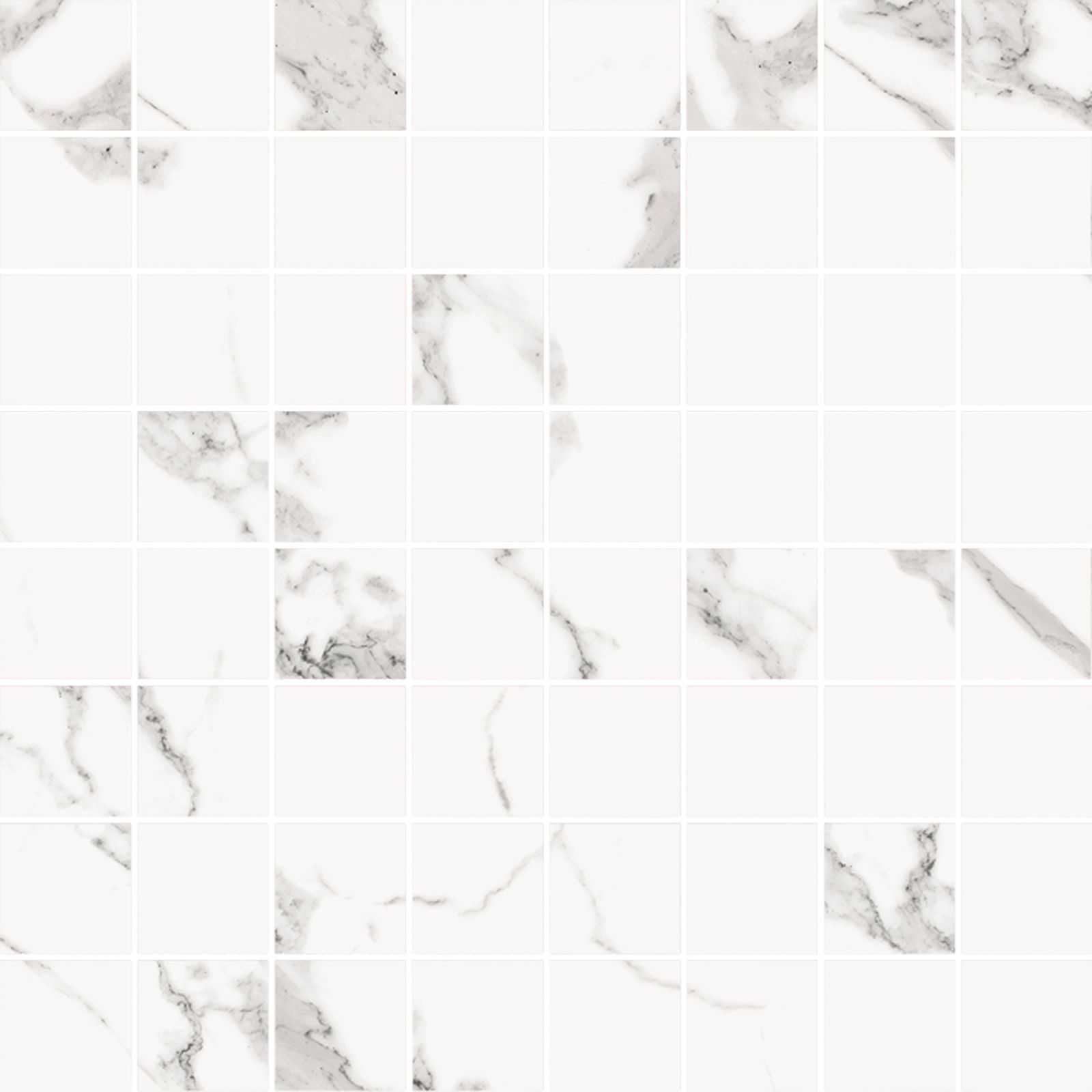 MOSAICO BARANELLO WHITE 30X30 (3,2X3,2)