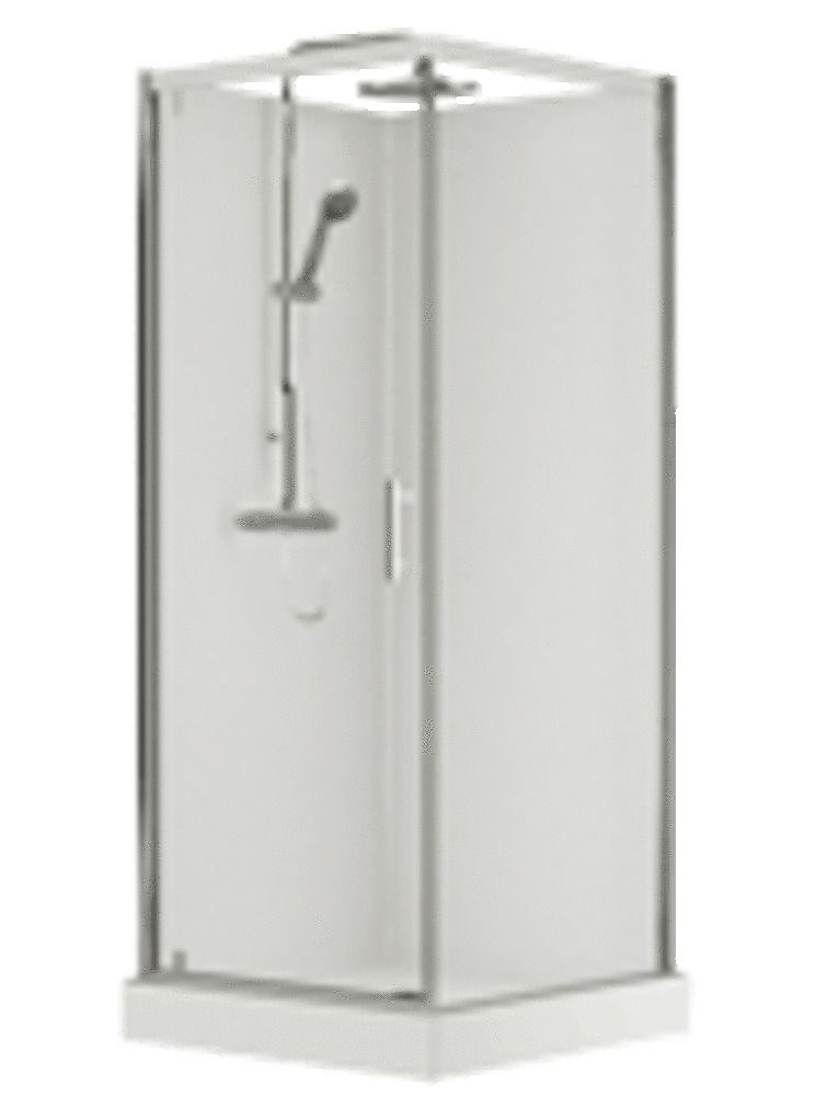 Van Marcke Vidrio Cabine DE Douche 900×900MM 1 Porte Pivotante ET Paroi Fixe
