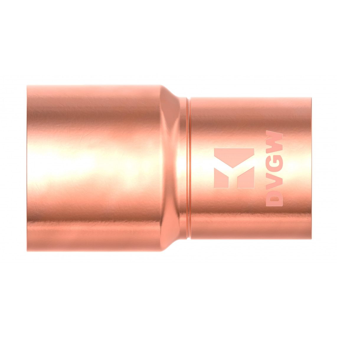989075017 CU verloopnippel, blanco, 28 mmA x 22 mm, 1 mof, (5243) vue 2