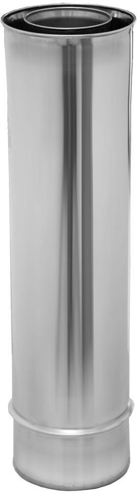 Dinak Diflux 025 Élément Droit D80/125 L260MM INOX 316L/304 2×0,4MM Avec Joint