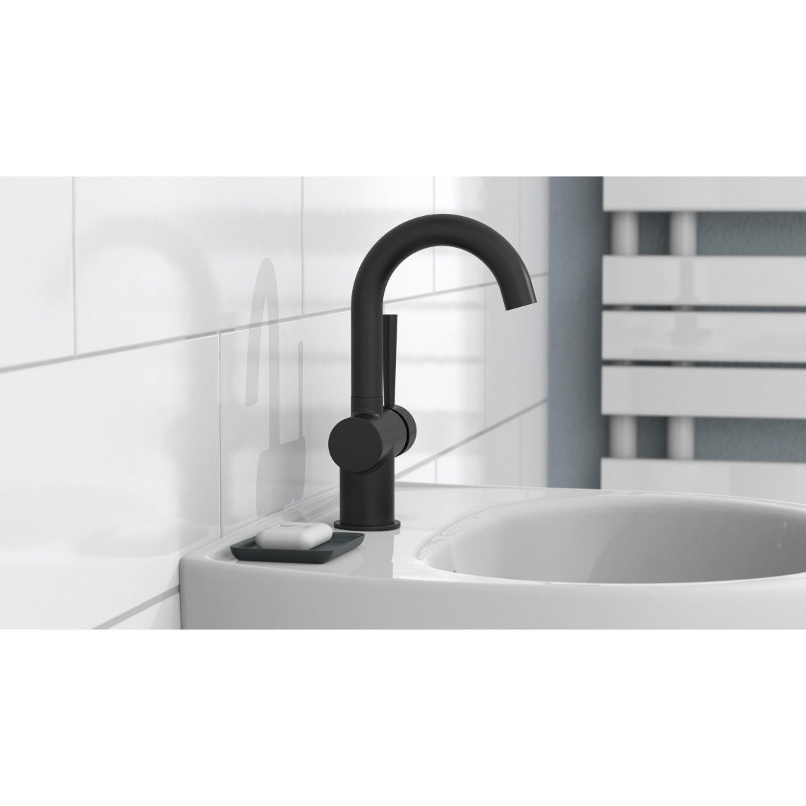 79016 CORNWALL Mitigeur lavabo, noir mat vue 9