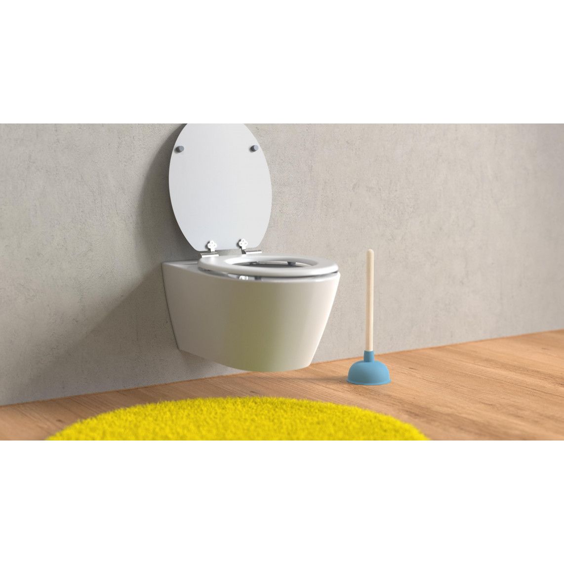 BZ001 Gootsteenreiniger met Houten handvat, Ø 140 mm, blauw vue 8