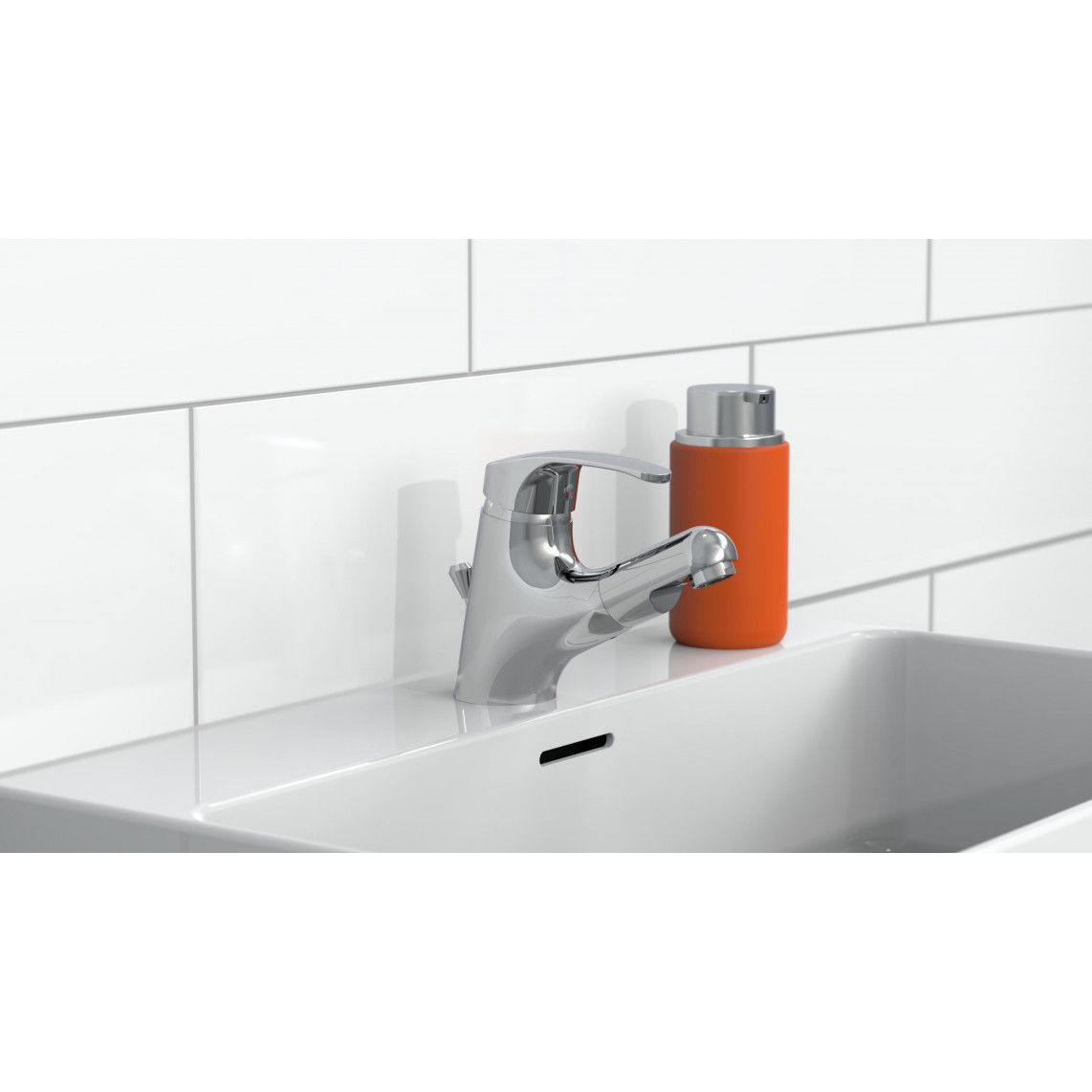 NI075TCO VICO Wash basin mixer, chrome, with pull-out sprayer vue 10