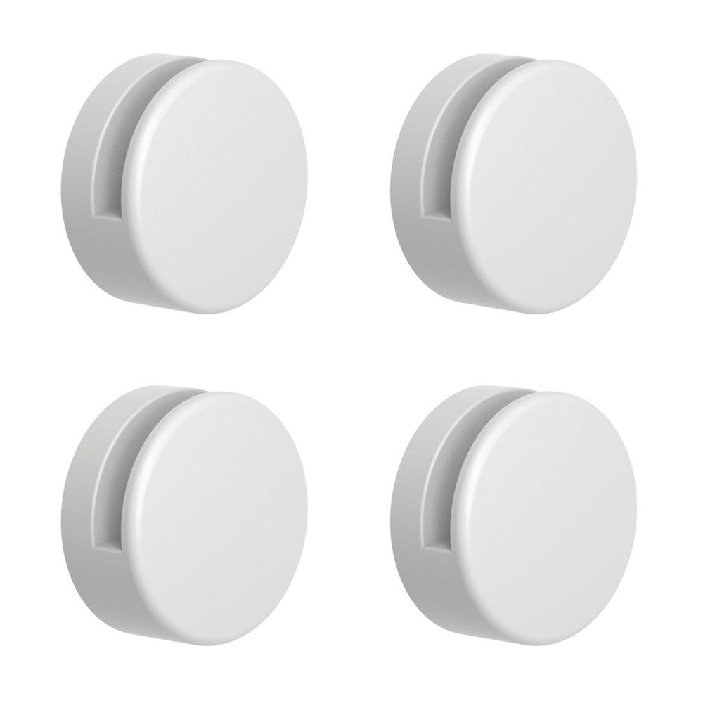 Normbau Nylon Care Set 4 Pinces Miroir D40MM Pour Miroirs Jusqu'à 6MM Blanc
