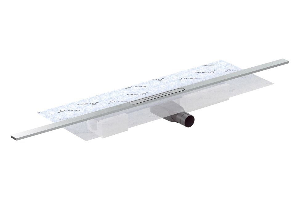 I-drain Aio Caniveau Douche Tout-en-un 95CM Grille Réglabe EN INOX Brossé