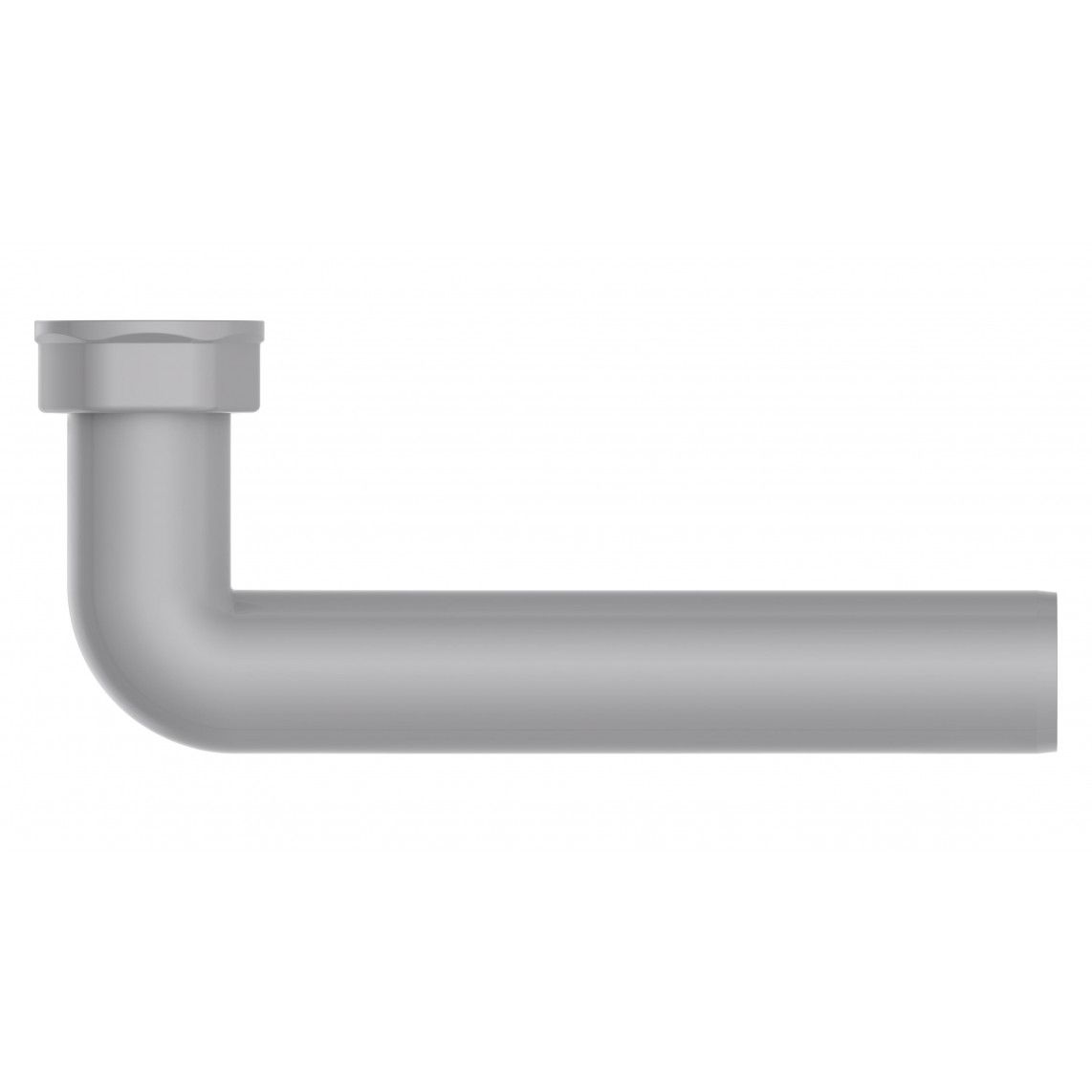 98837449 ECO-SAVE Outlet elbow, plastic, grey, 1 1/2" female x 235 x 40 mm vue 3