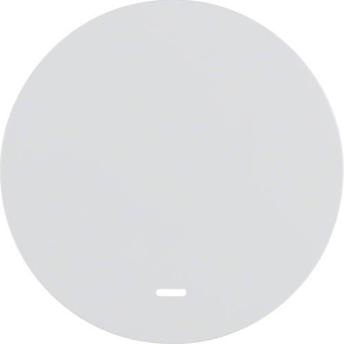 Touche avec voyant transparent Berker R.1 / R.3 Blanc polaire, brillant