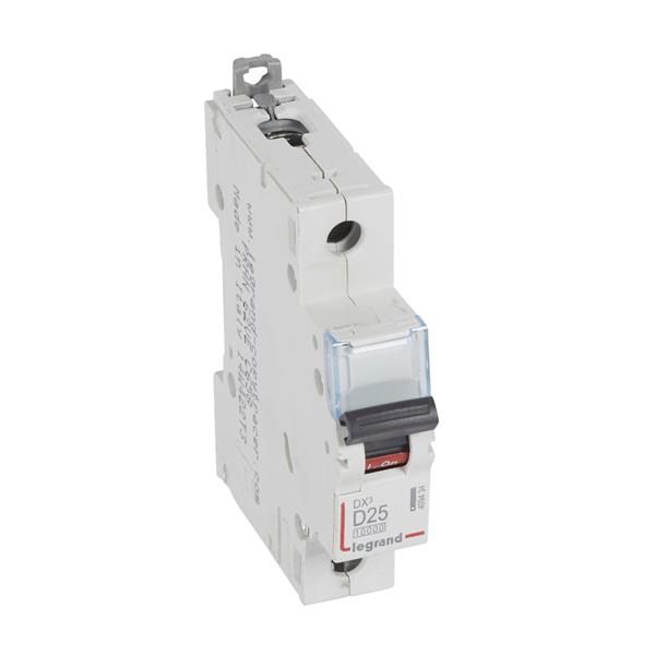 Disjoncteur DX³ 10000A / 16kA 1 pôle courbe D 25A 230 / 400V - 1 module