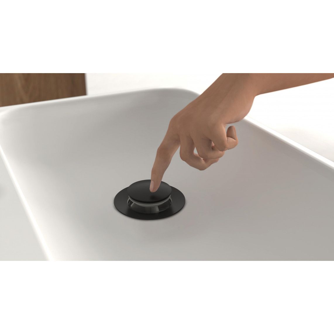 33616 NEW YORK Wash basin mixer, black matt vue 7