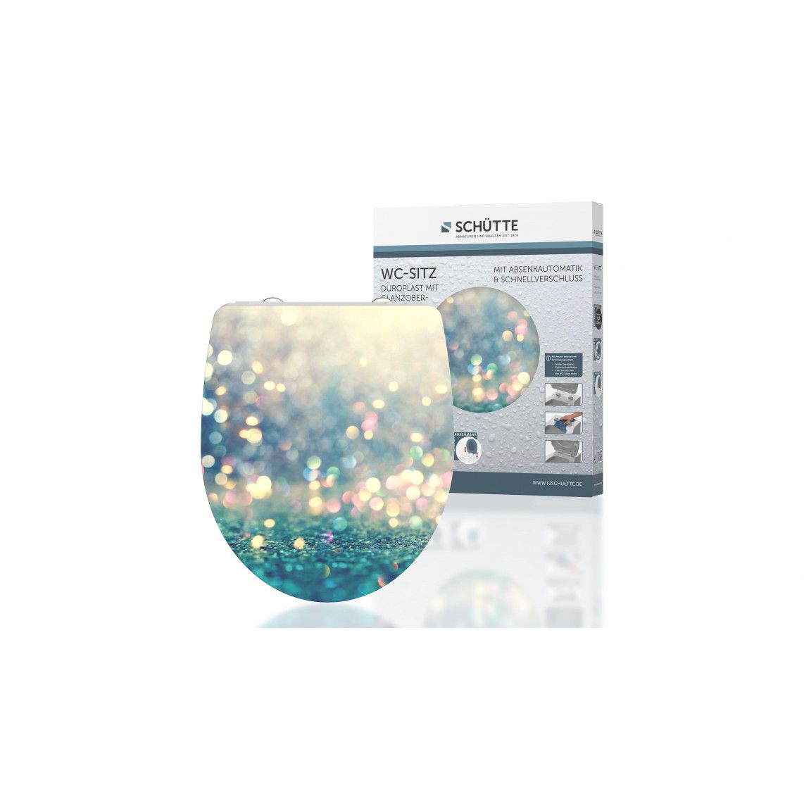 82587 Duroplast HG Toilet seat MAGIC LIGHT, with soft close and quick release vue 7
