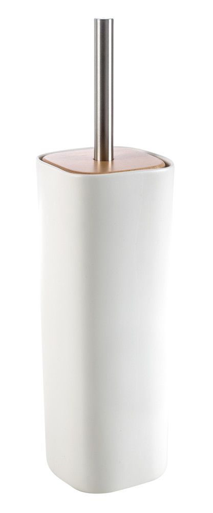 Van Marcke Collection Natural Pura porte-goupillon à poser céramique/bois blanc