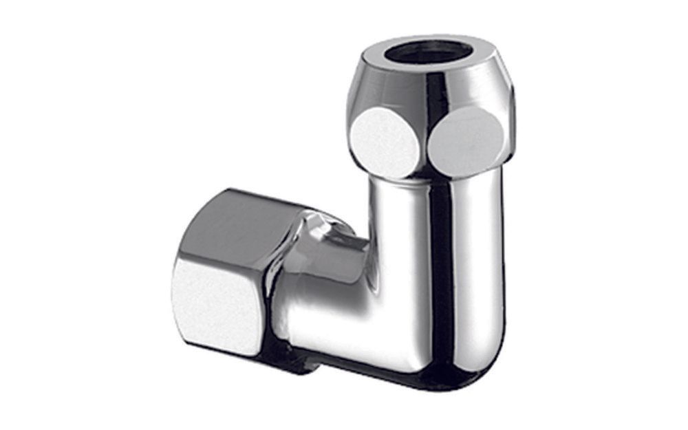 Schell raccord d'alimentation avec filet intérieur coudé 1/2"F x D 10 laiton