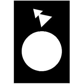 Etiquette - 30 x 40mm - Noir - arrière PV-GV