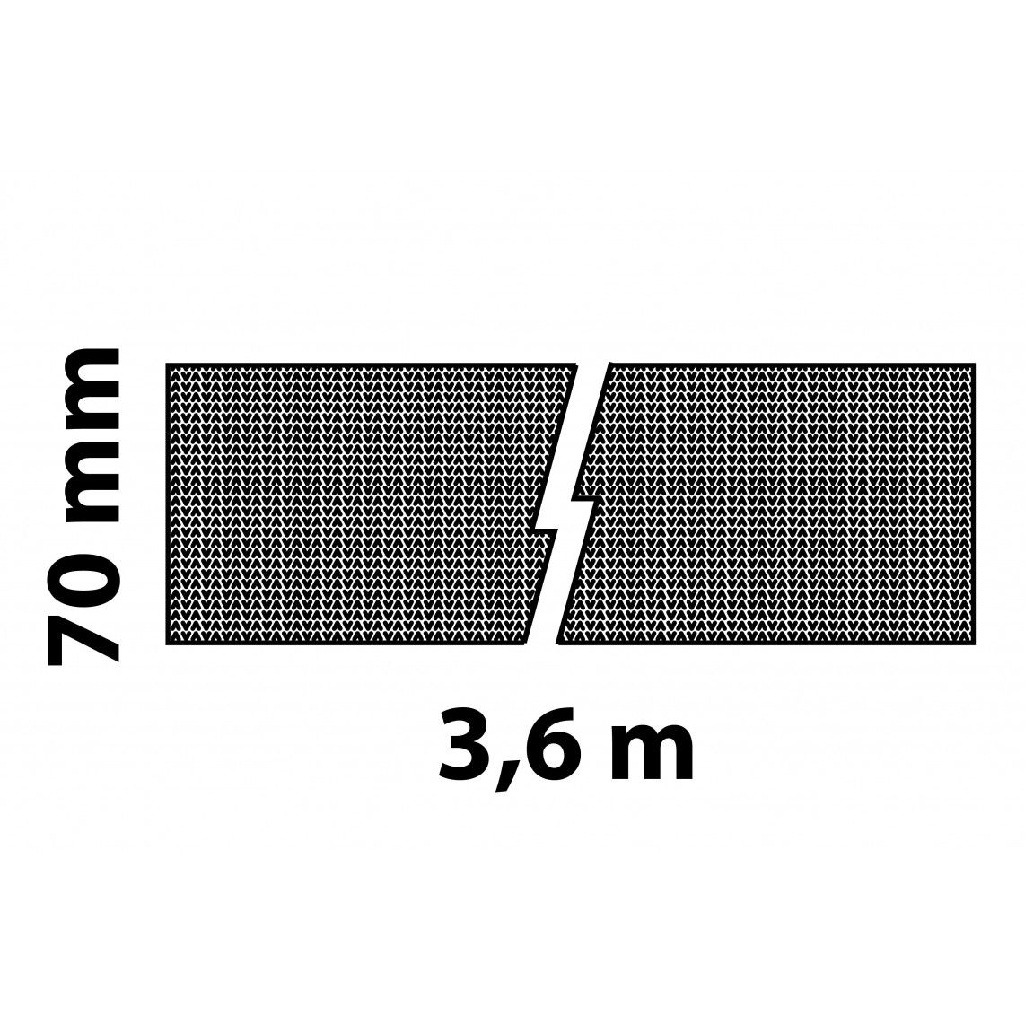 98930654 Insulating felt, 70 mm x 3,6 m, self-adhesive (2x) vue 2