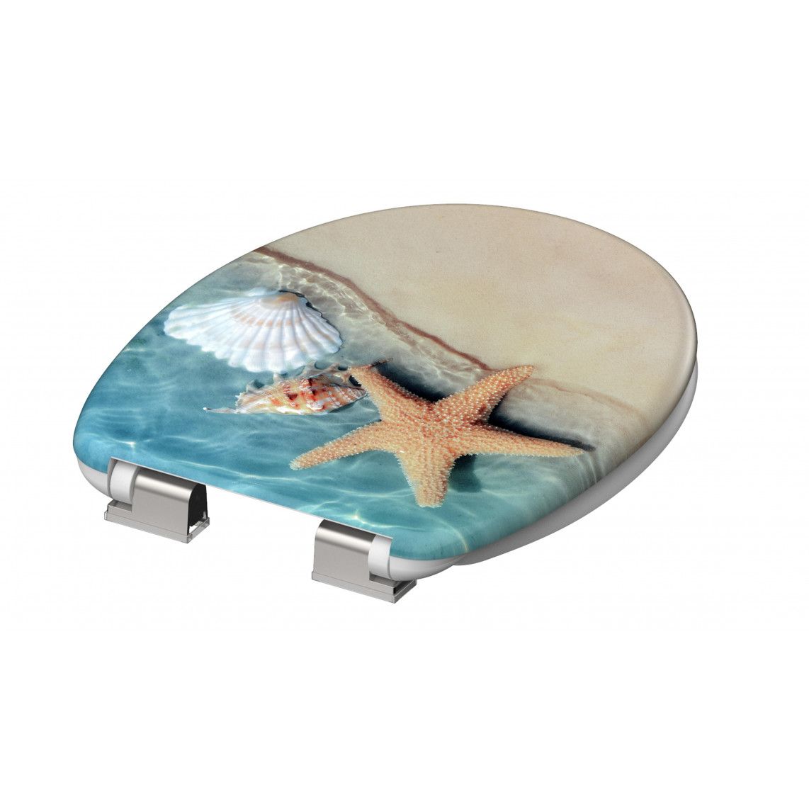 82196 Duroplast WC-zitting BEACH, met valrem vue 8