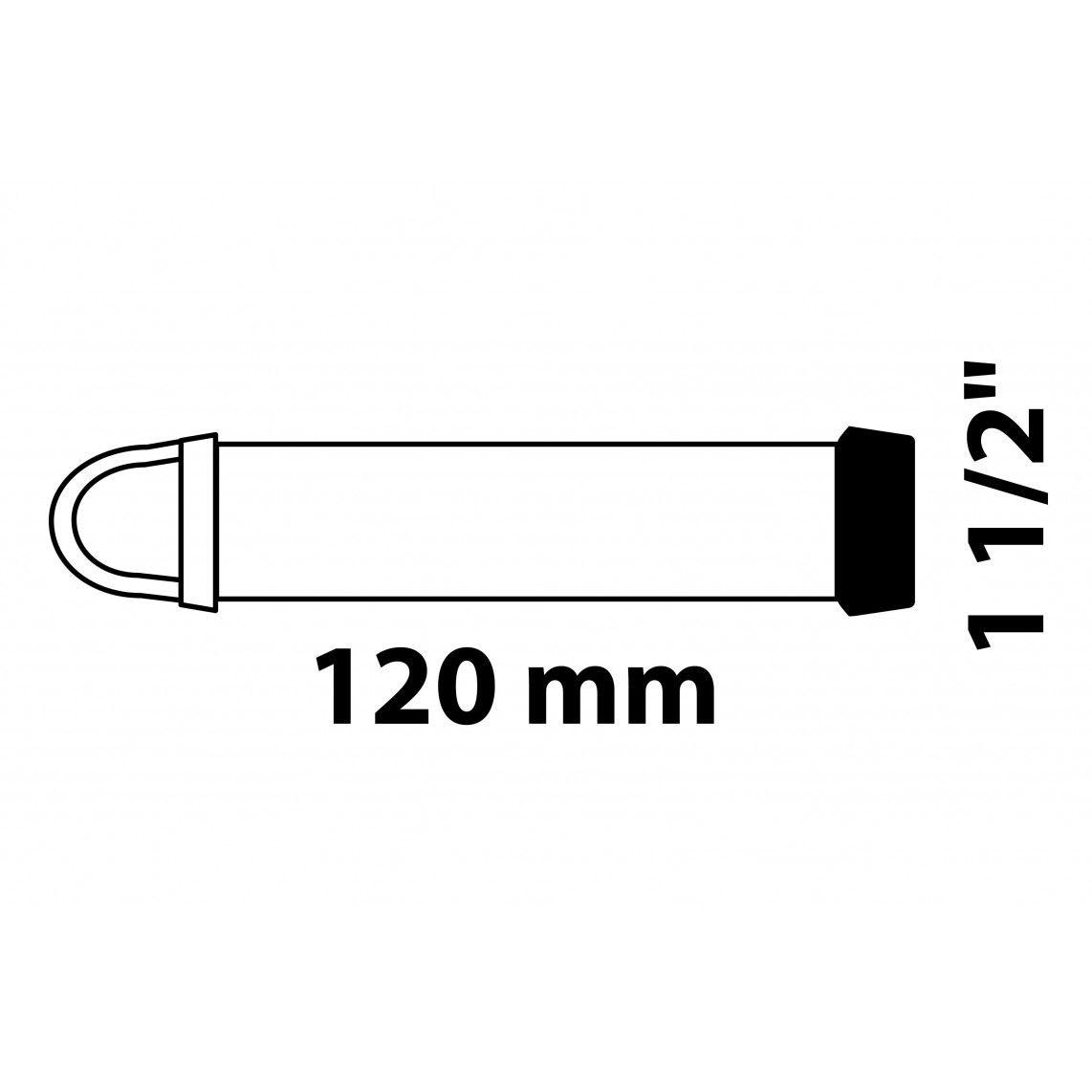 98809318 Standpijpventiel, 1 1/2" x 120 mm vue 2