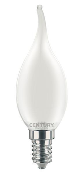 Lampe filament Led mat coup de vent - 4W - E14 - 4000K - 470lm - IP20