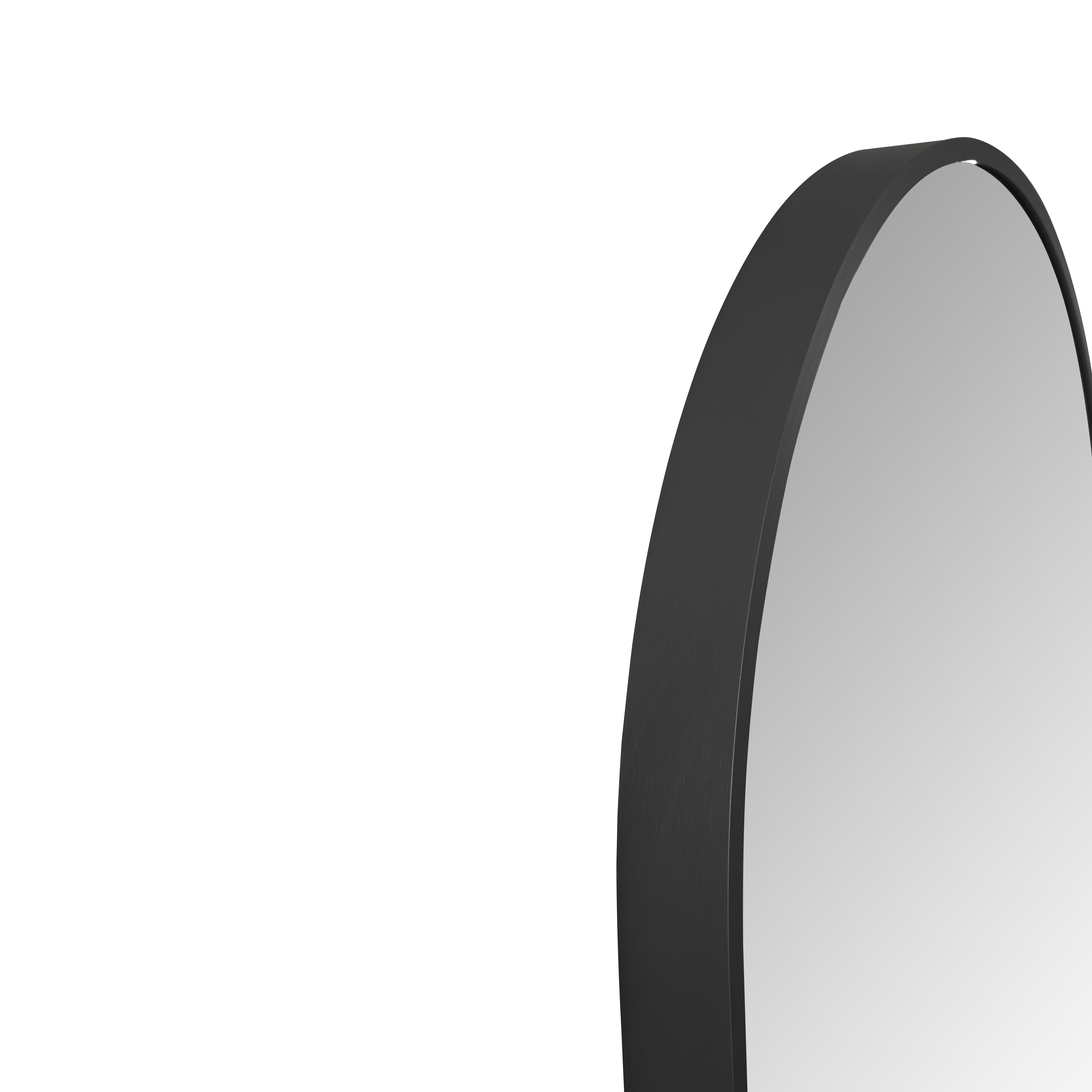 ALONI AVALO MIROIR - AVEC ÉCLAIRAGE LED - OVALE - AVEC CADRE - AVEC CHAUFFAGE - TEMPÉRATURE DE COULEUR LED 3500-6500K - 50X100CM - NOIR MAT vue 3