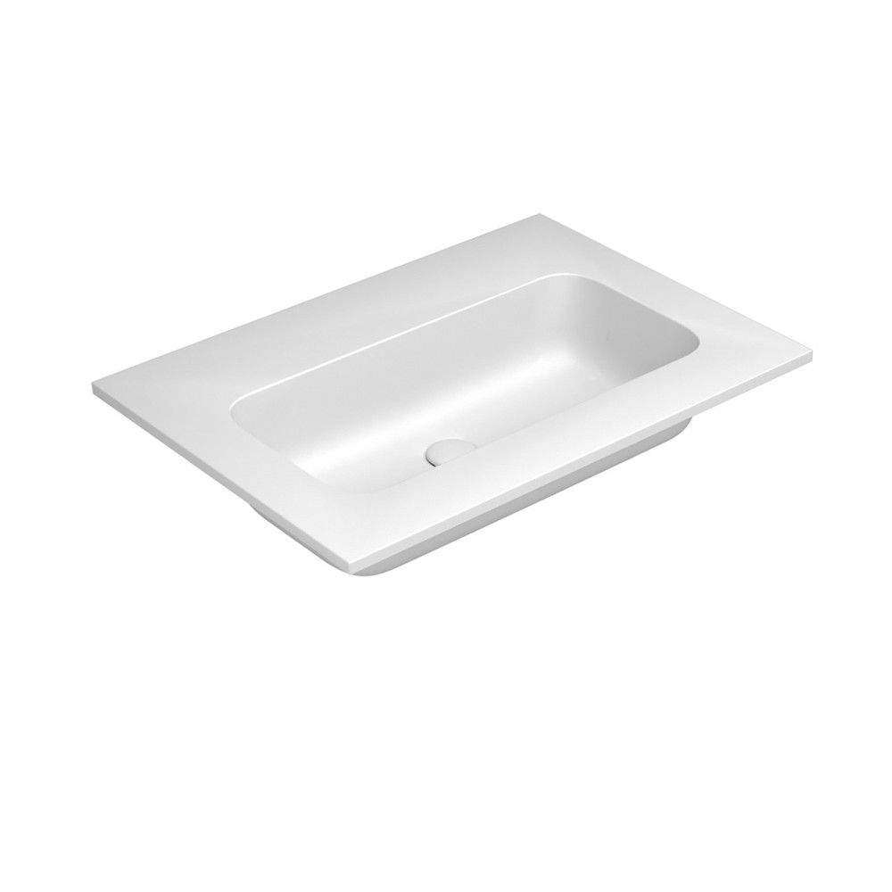 Van Marcke BY Falper Fin Tablette Avec 1LAVABO L805XW505XH143 Blanc Mat