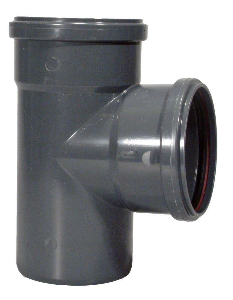 Kabelwerk Eupen Eucarigid-regrb SN4 Accessoires Égout PVC TÉ 87° D 110 MM Gris