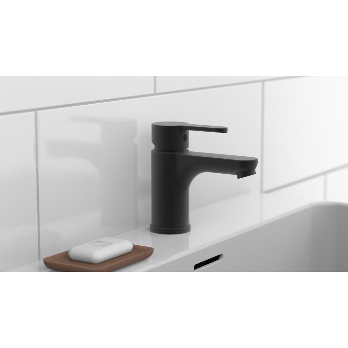 44106 DENVER Wastafelkraan, mat zwart vue 9