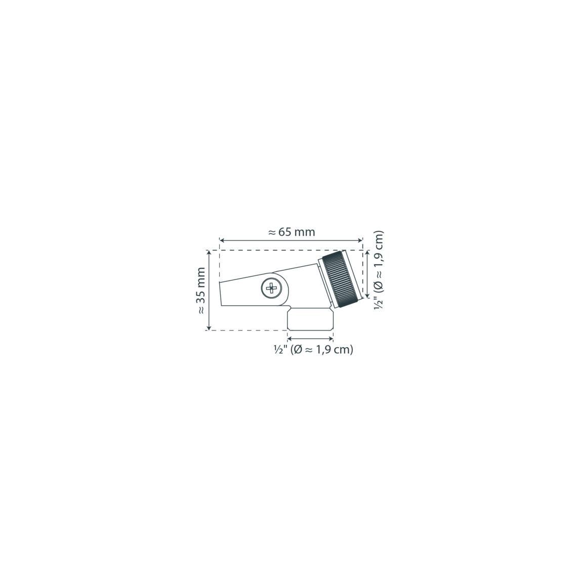 66421 MV-1PR Joint piece, chrome, 1/2", with cone vue 3