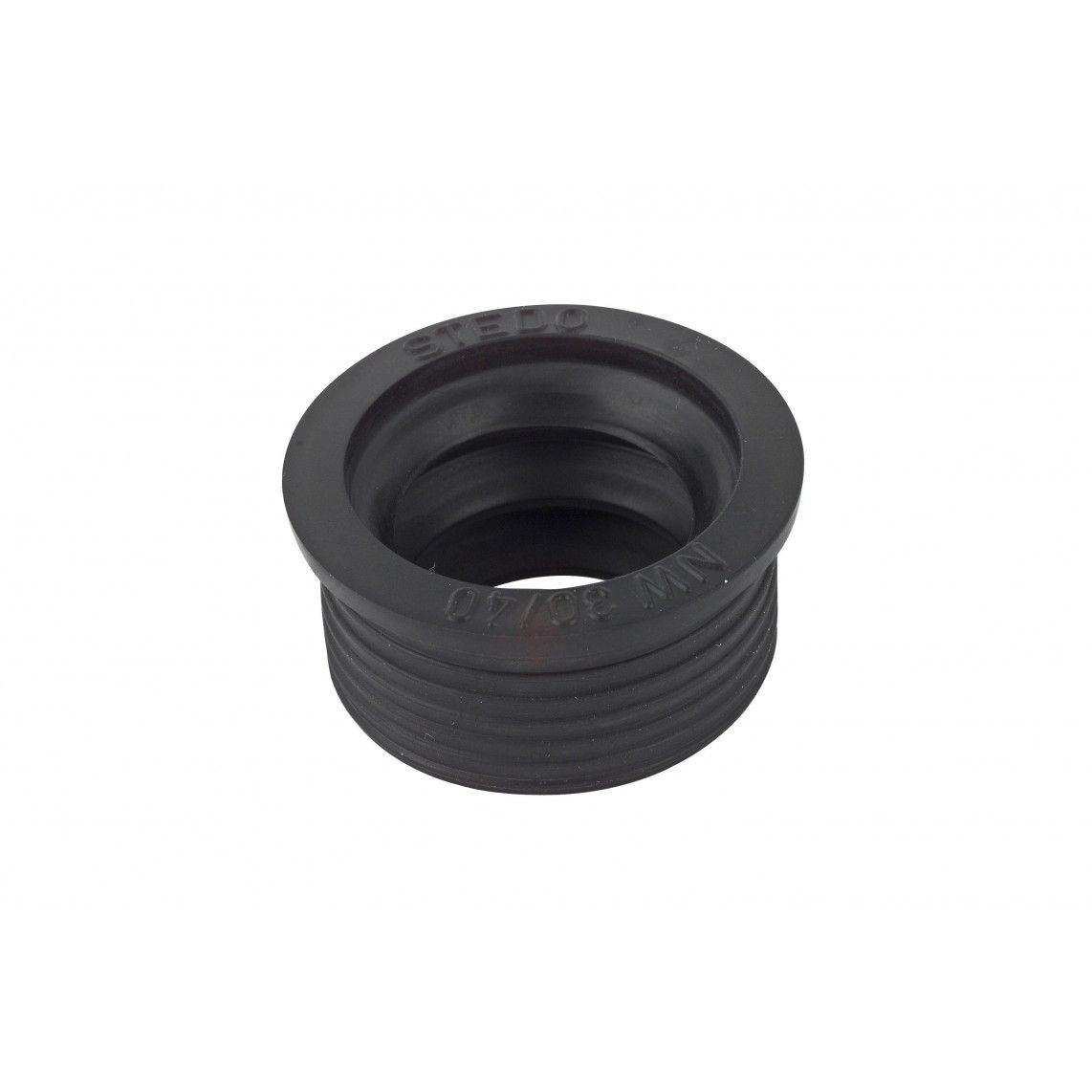 986863049 Drain connector short, rubber, 40 mm x 30 mm, for trap outlet