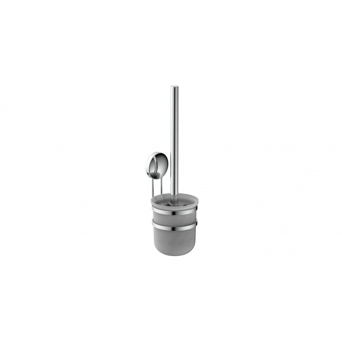 BA0205 Toilet brush wall holder, chrome, for screwing and glueing vue 2