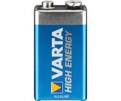 Pile E block 9v 6LR61 alcaline 550mAh longueur 26.5mm largeur 17.5mm hauteur 48.5mm