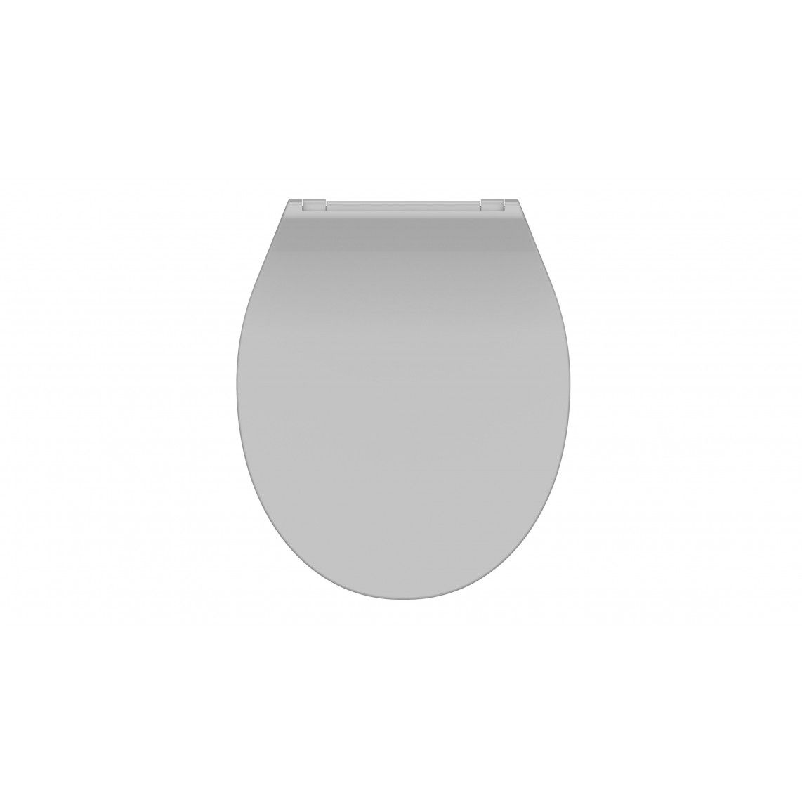 82702 Duroplast WC-zitting SLIM GREY, met valrem en afneembaar vue 2