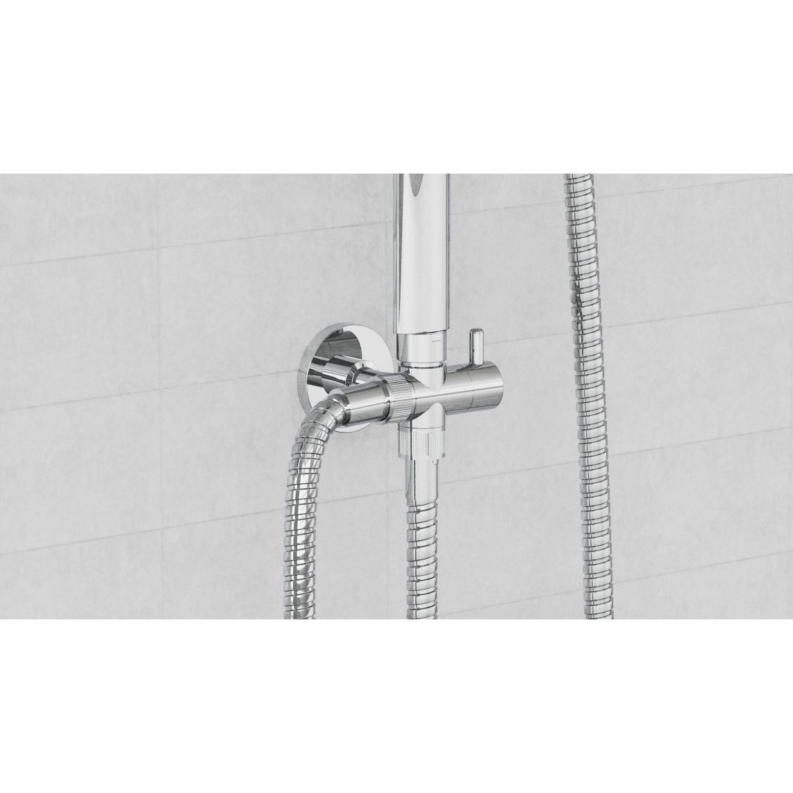 DXSTIOVCS-PR STILOVAL Set douche de pluie, chromé vue 7