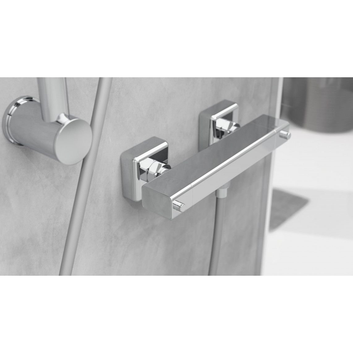 52485 SIGNO Mitigeur thermostatique de douche, chromé vue 8