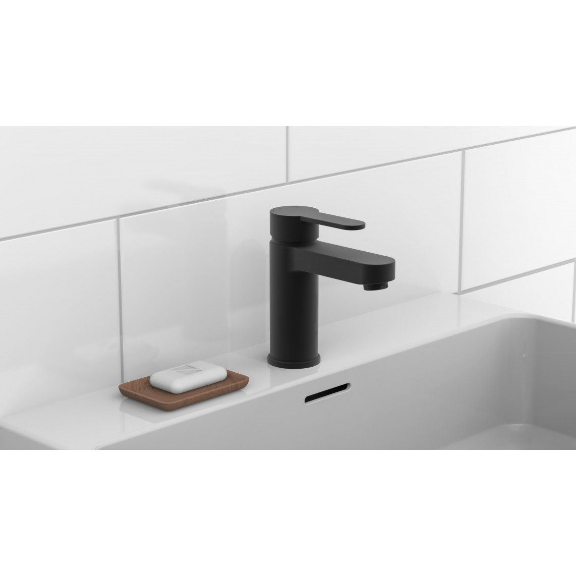 34216 ELEPHANT Wash basin mixer, black matt vue 9