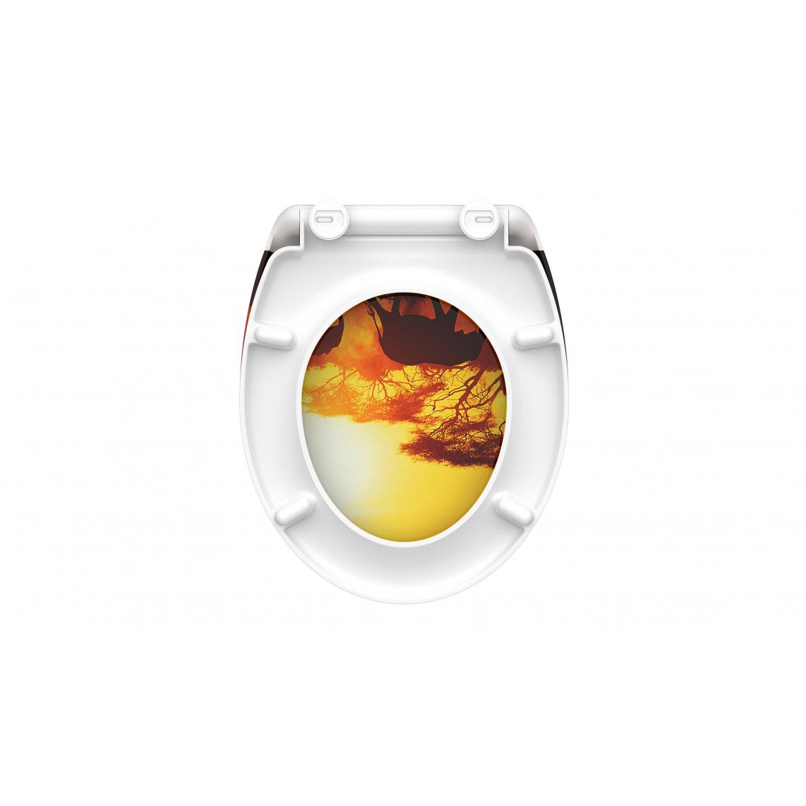 82360 Duroplast Toilet seat AFRICA, with soft close and quick release vue 5
