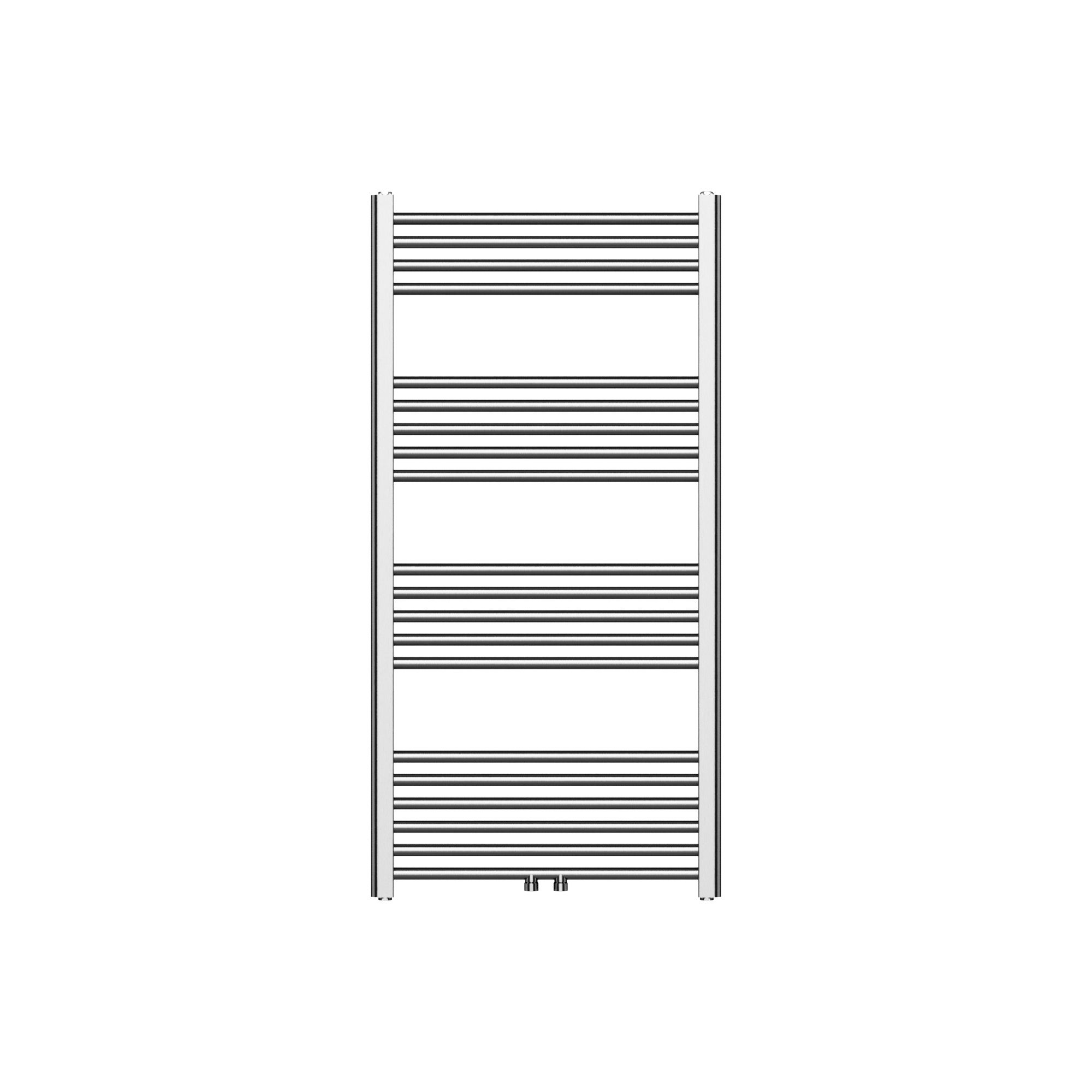 Belrad Sèche-serviettes - Raccordement Gauche-droite/central - 414 Watt - 1200×600CM - Acier INOX Brossé