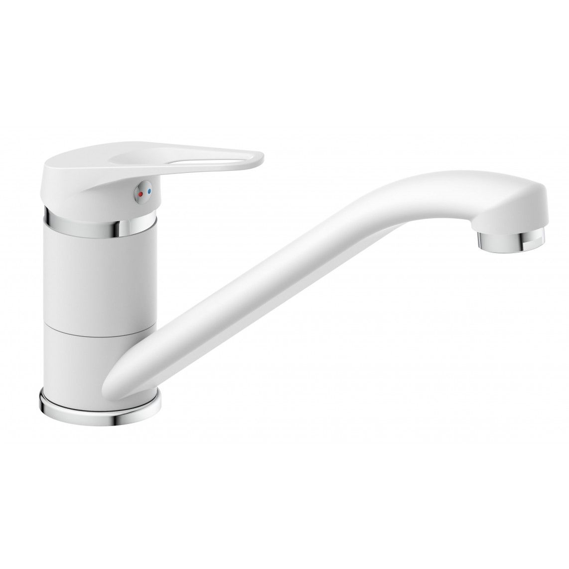 NI182SCR-W SPEED Sink mixer, white/chrome vue 3