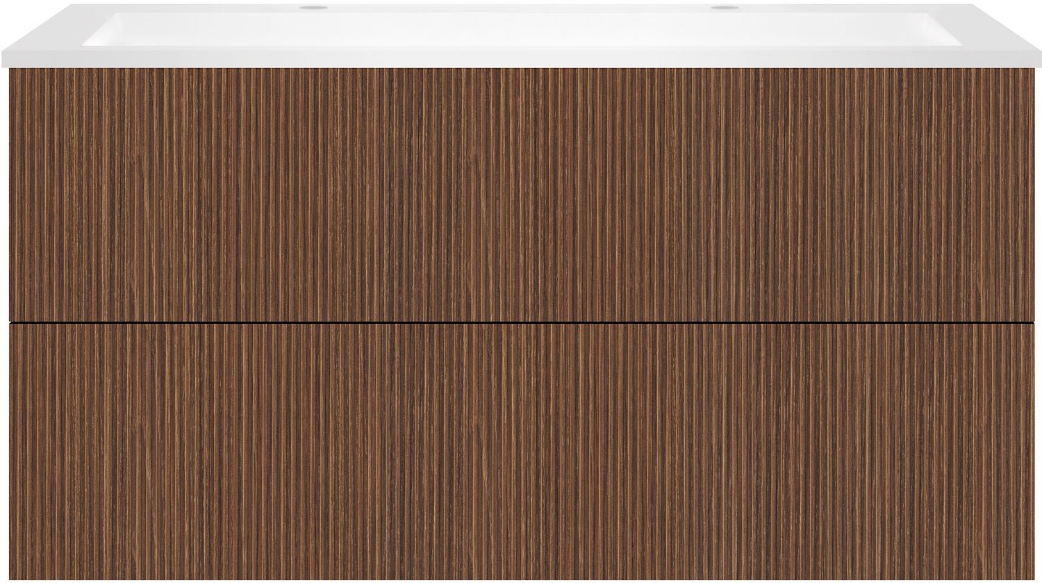 ONDERBOUW COFFEE 2 LADES 120 NOTELAAR SMARTLINE + WASTAFEL 2 KRAANGATEN KUNSTMARMER MAT WIT vue 1