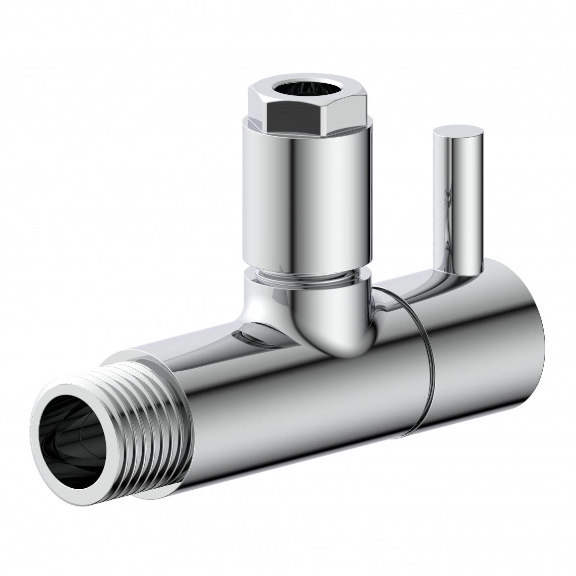 98166110 DEV-5WK Angle valve, 1/2" male x 10 mmQ, with rose vue 4