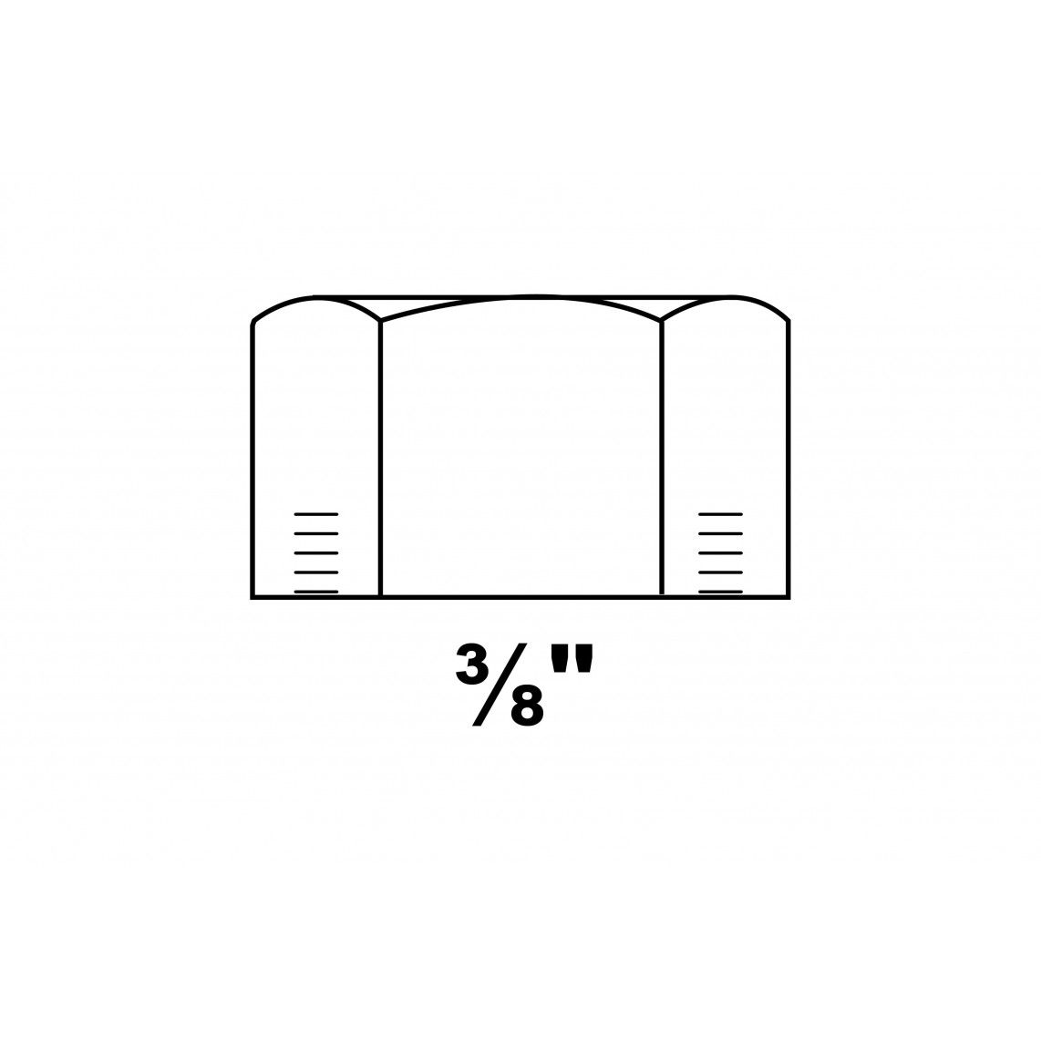 989810055 End cap, malleable galvanized, 3/8" female vue 2