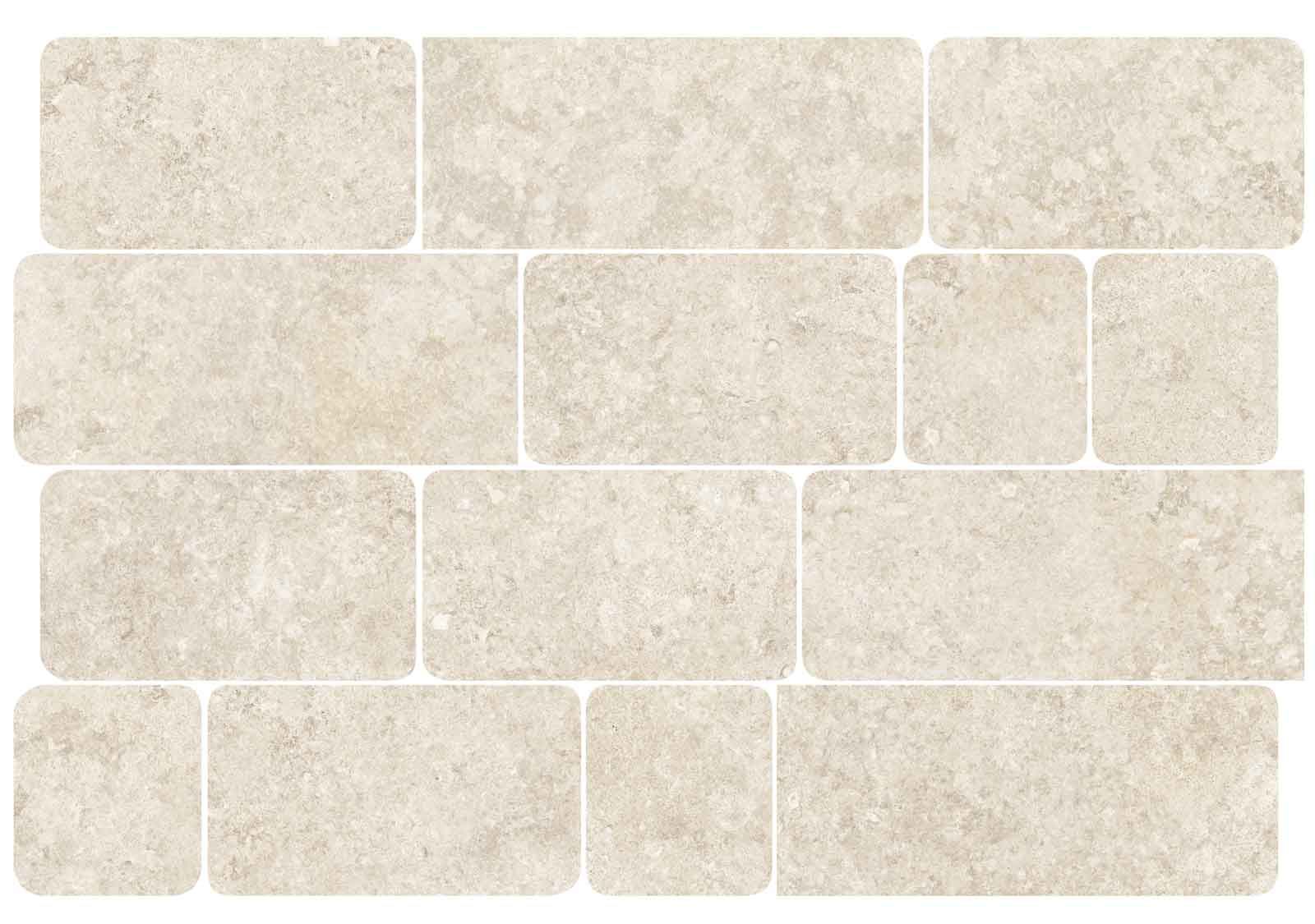 MOSAICO PETRA LINEN 48,2×32,8 BRU