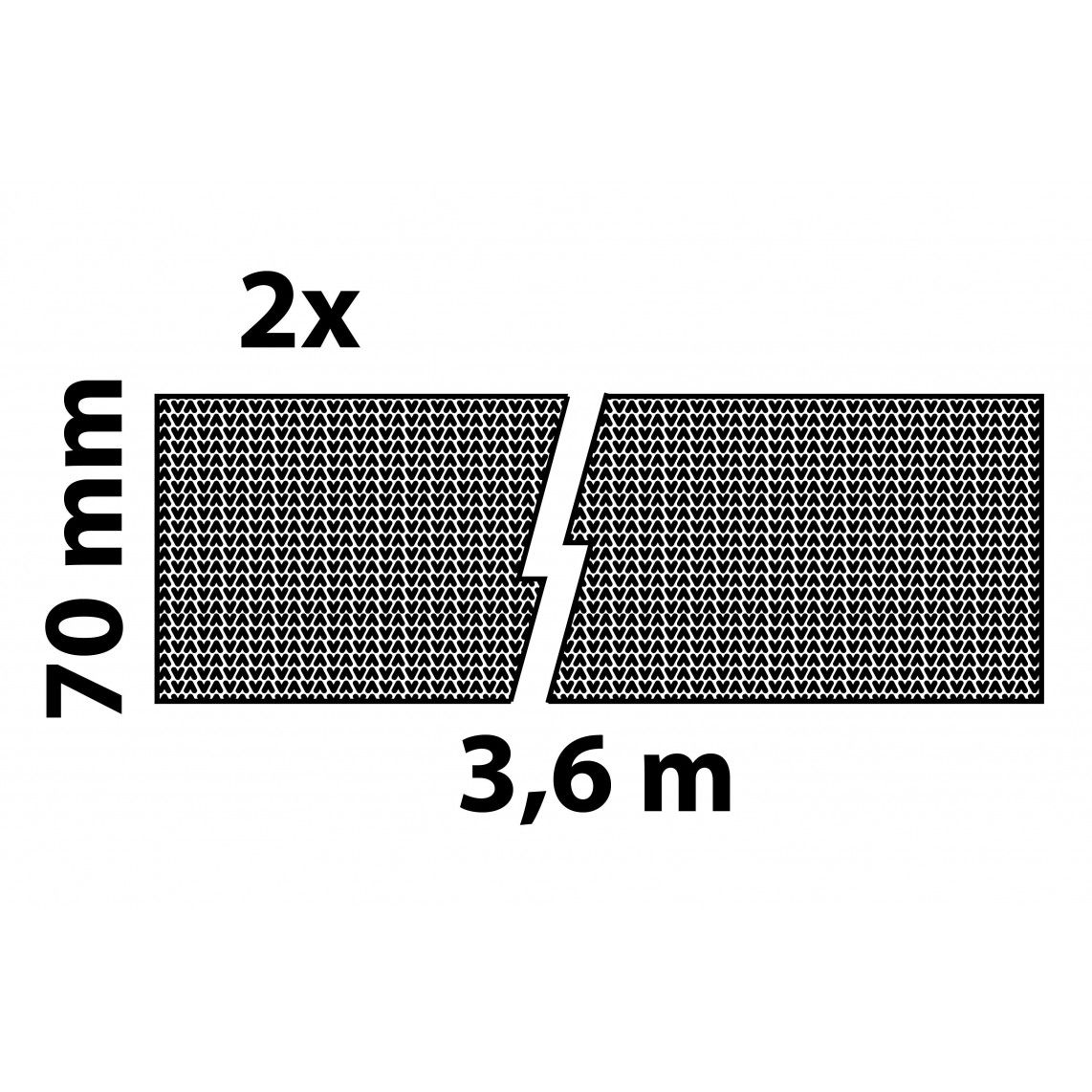 98930644 isolatievilt, 70 mm x 3,6 m, niet klevend (2x) vue 2