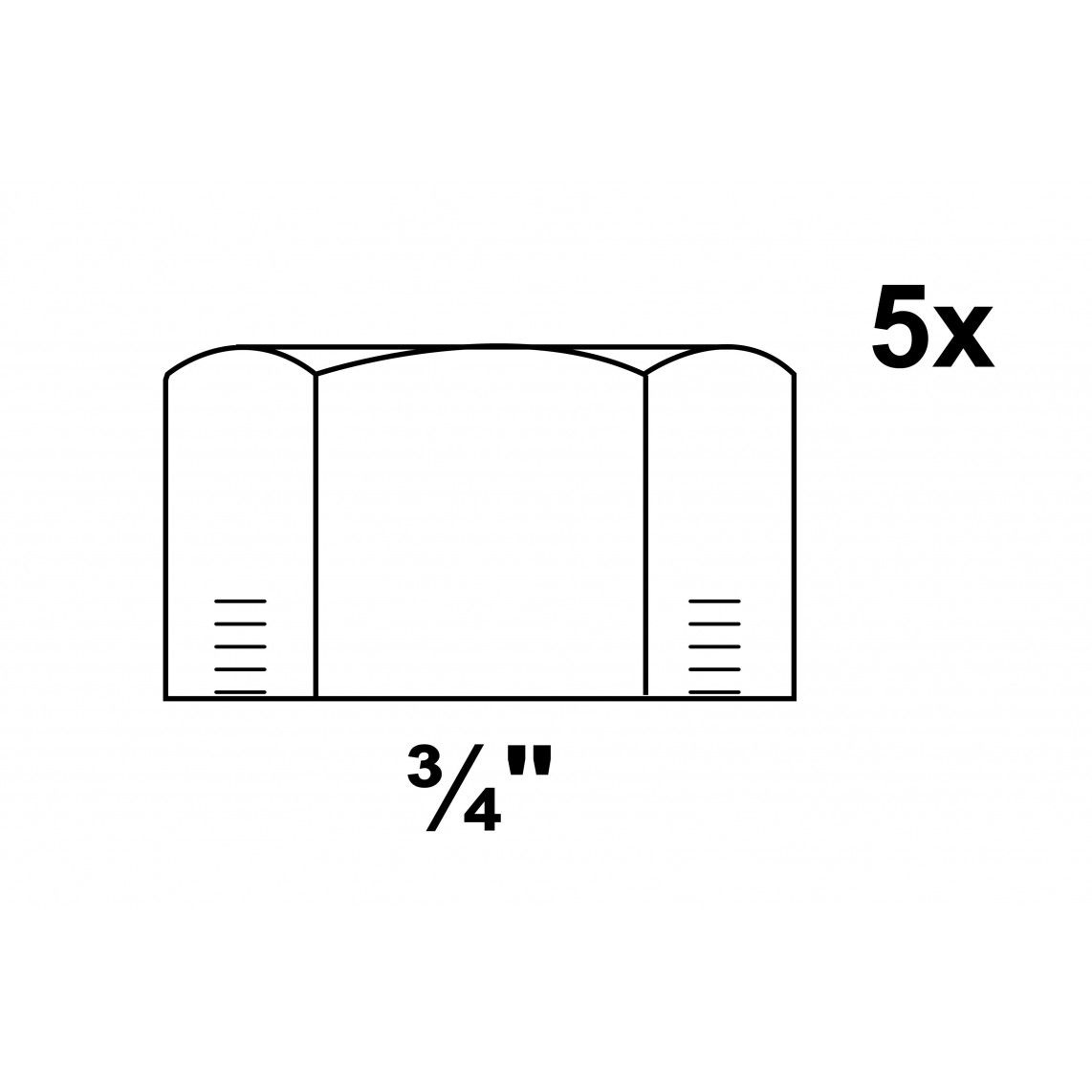 989812060 GI eindkap, gegalvaniseerd, 3/4"BI, (300) (5x) vue 2