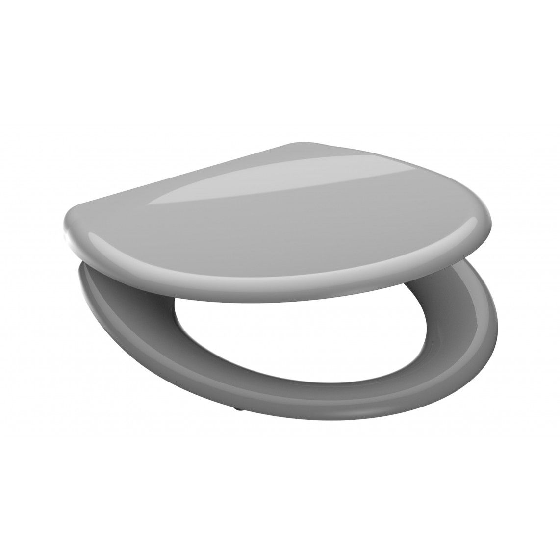 82302 Duroplast Toilet seat GREY, with soft close and quick release vue 2