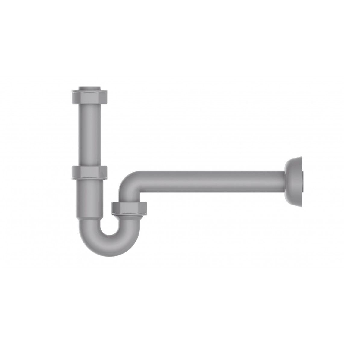 98801049 ECO-SAVE Tubular trap, plastic, grey, 1 1/4" x 32 mm vue 2