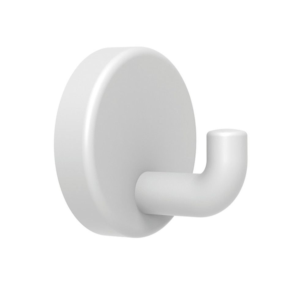 Normbau Nylon Care Patère Simple 58×52MM Nylon Blanc