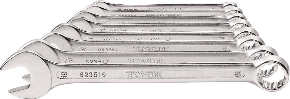 Tecwerk jeu de cles mixtes 12 pièces 6-22 mm