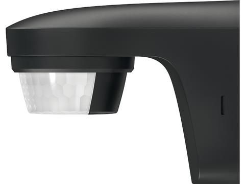 Détecteur de mouvement extérieur Noir apparent 180° 1 canal 12m IP55 200W Led
