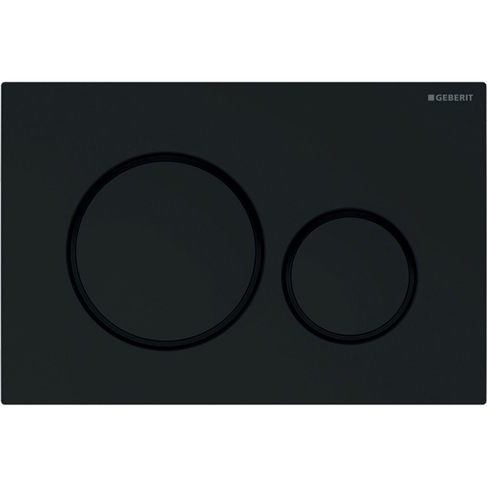 Geberit SIGMA20 Plaque DE Commande Noir/noir Mat