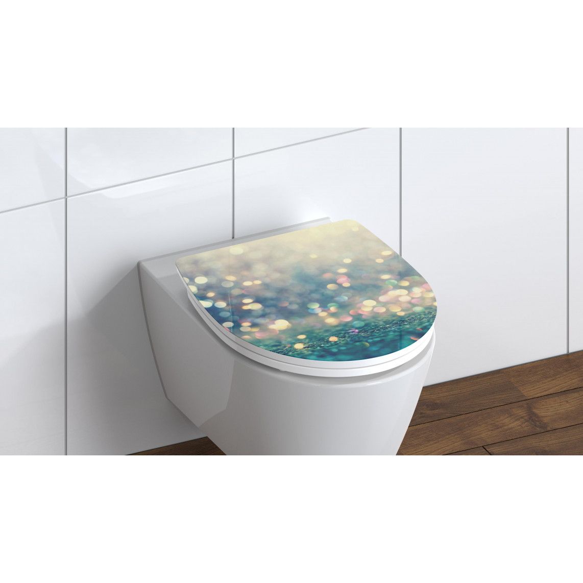 82587 Duroplast HG Toilet seat MAGIC LIGHT, with soft close and quick release vue 11