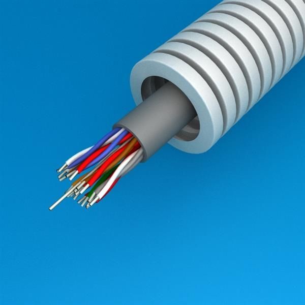 Tube précâblé Vvt 10 x 2 x 0.6 diamètre 20mm en rouleau de 100m
